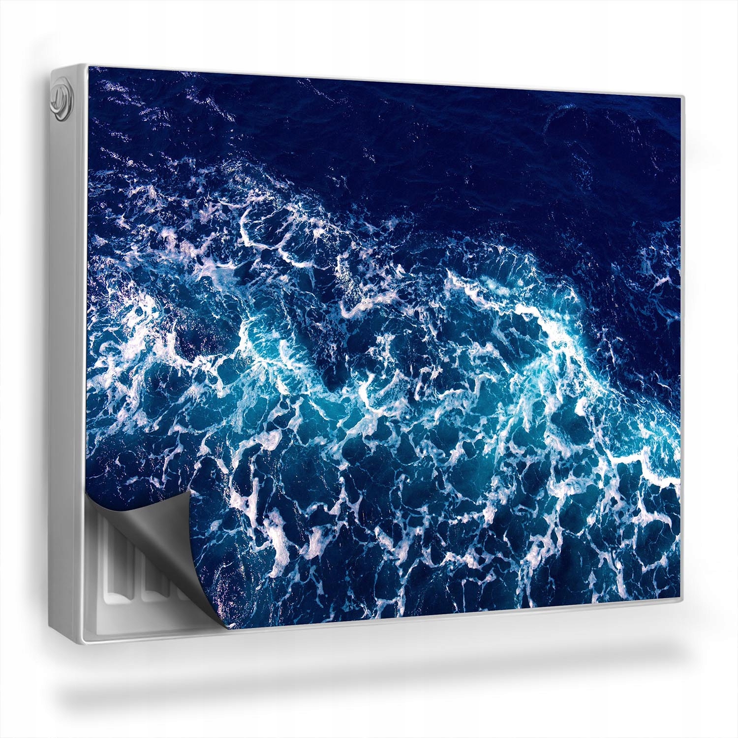 Magnetická podložka na radiátor napěněná vlna mořský oceán 80x60