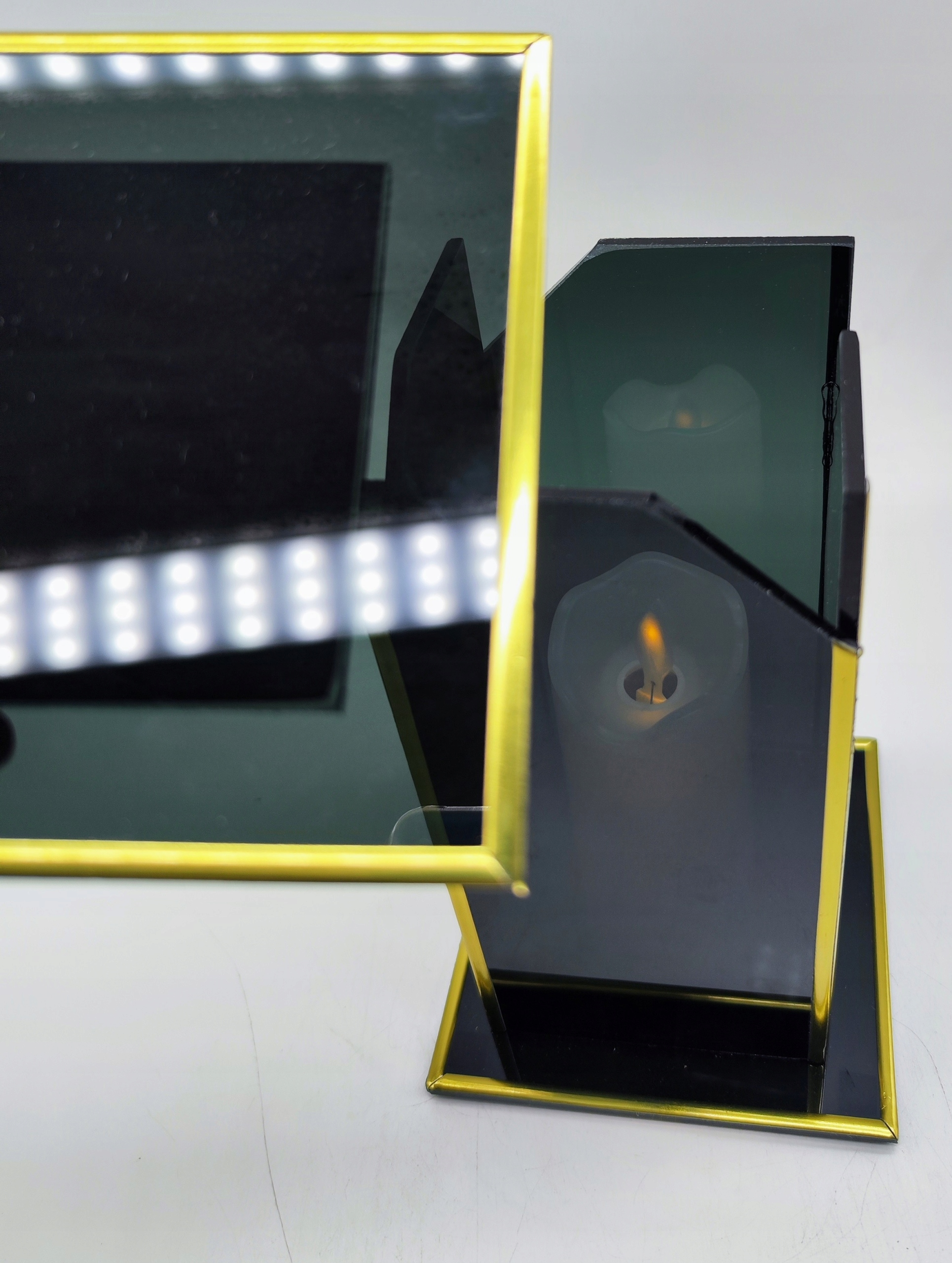 SZYBA SKOŚNA CAŁOSZKLANY DARK / ZŁ / MAŁA / 1 SZTUKA Kod producenta ZNICZ LAMPION GRAWEROWANY