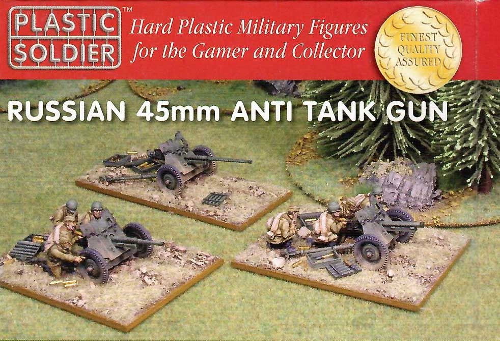 Plastový voják 1/72 R20033 Ruská 45mm At Gun