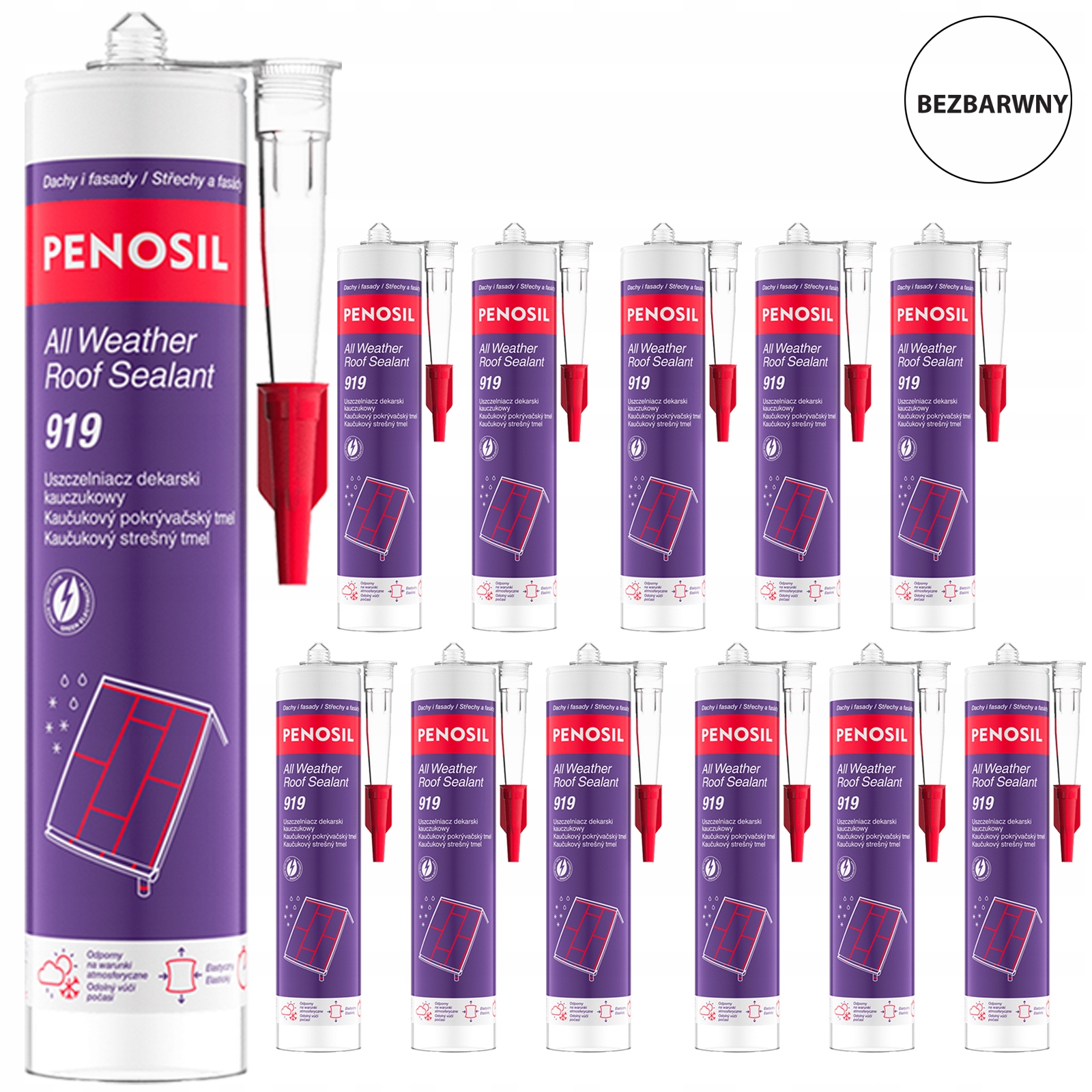 Speciální Dekarski tmel Penosil 919 Bezbarvý na mokré střechy