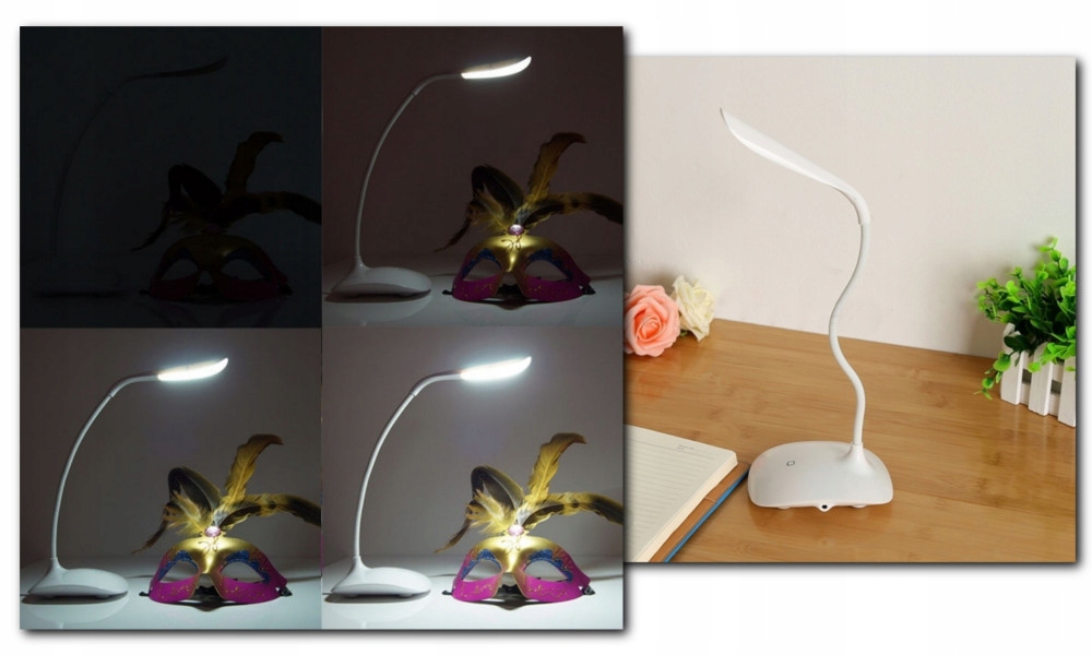 Lampka na biurko nocna biurkowa LED ściemniacz USB Kolekcja LED