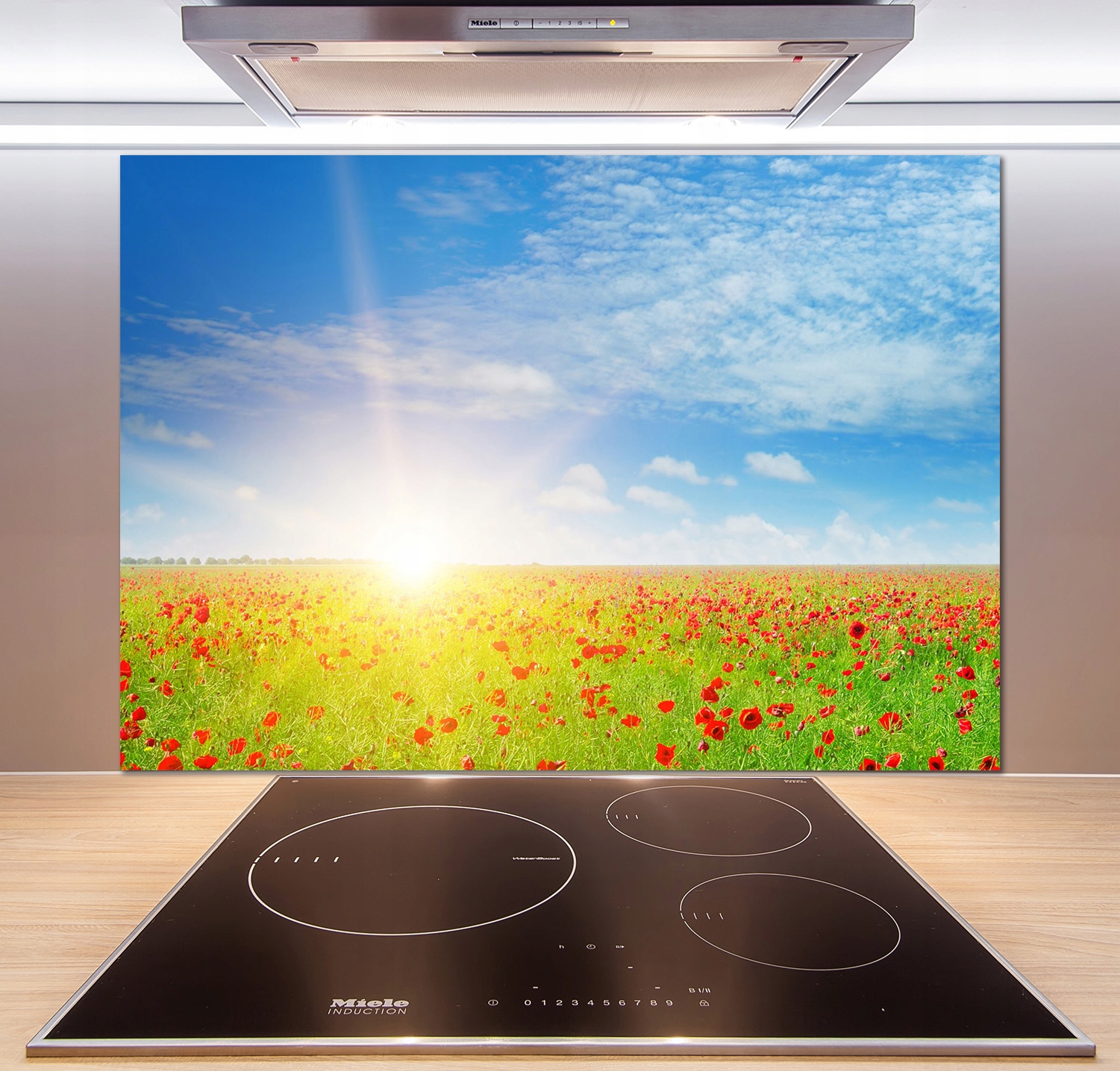 

Panel dekor szkło Pole maków 100x70 cm + Klej