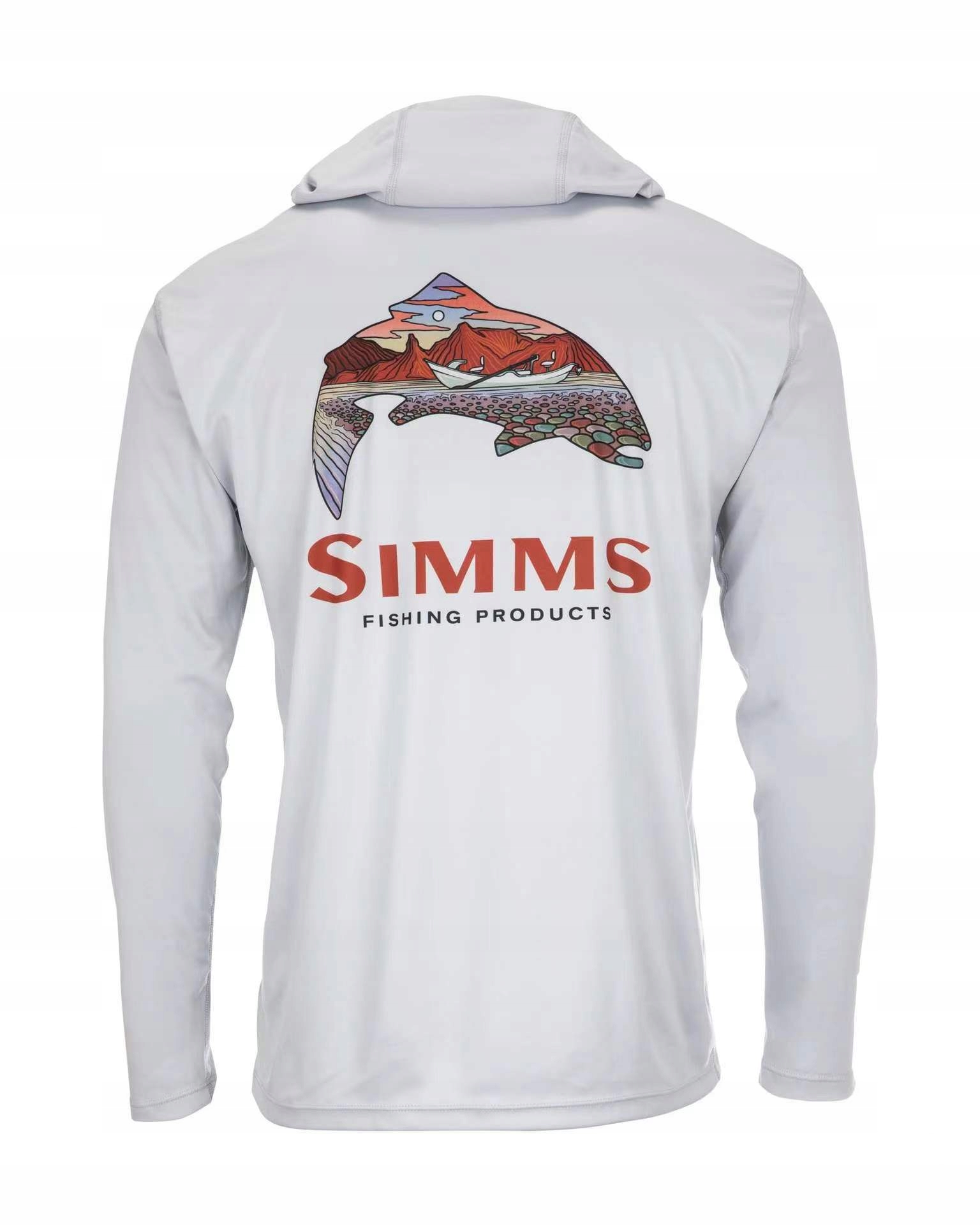 SIMMS Sunscreen Sea Fishing Hooded Sweatshirts,XL Marka inna