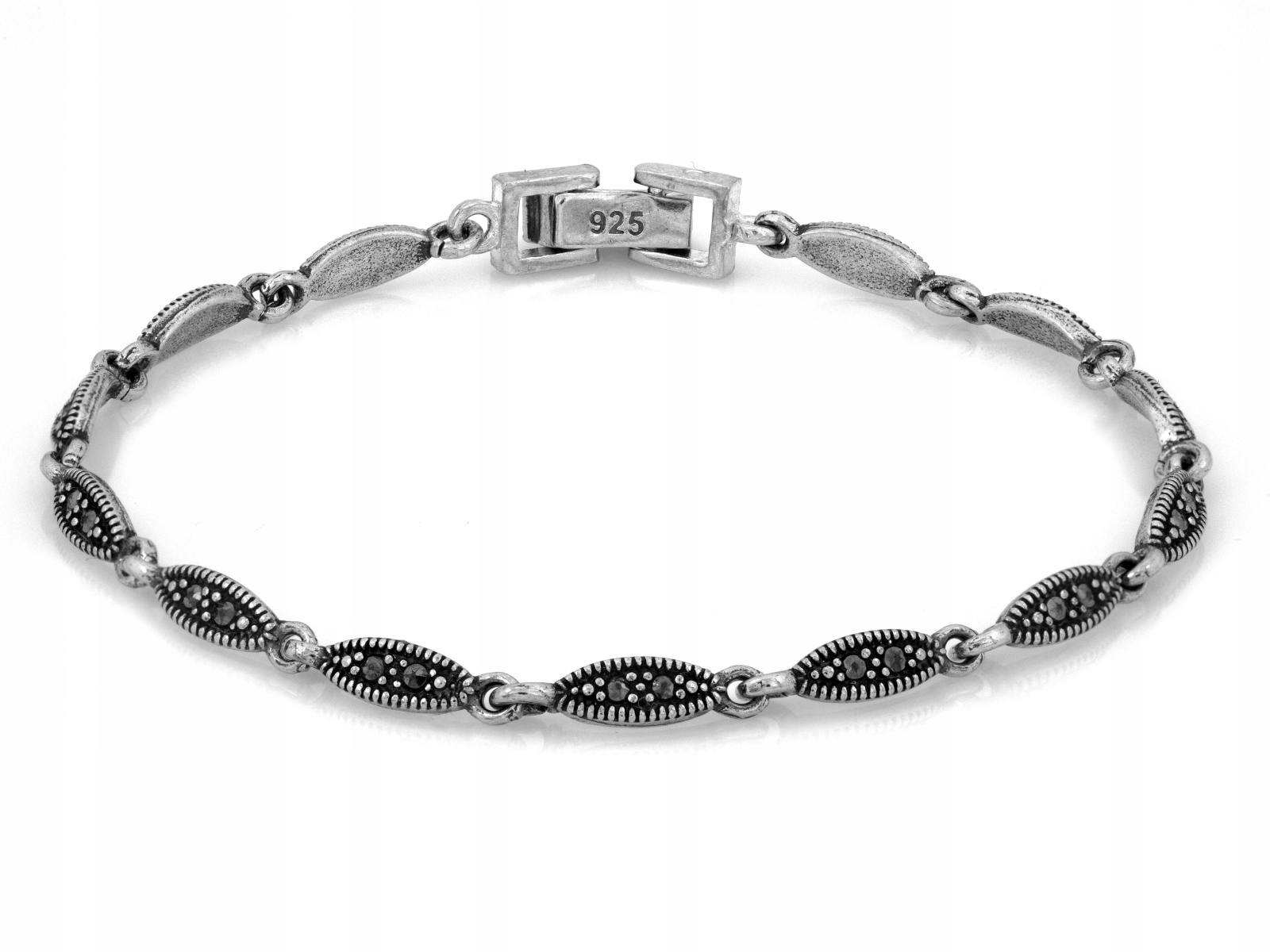 Stříbrný náramek 925 Slzy s markýzami, efektní, značkový pro maminku r19