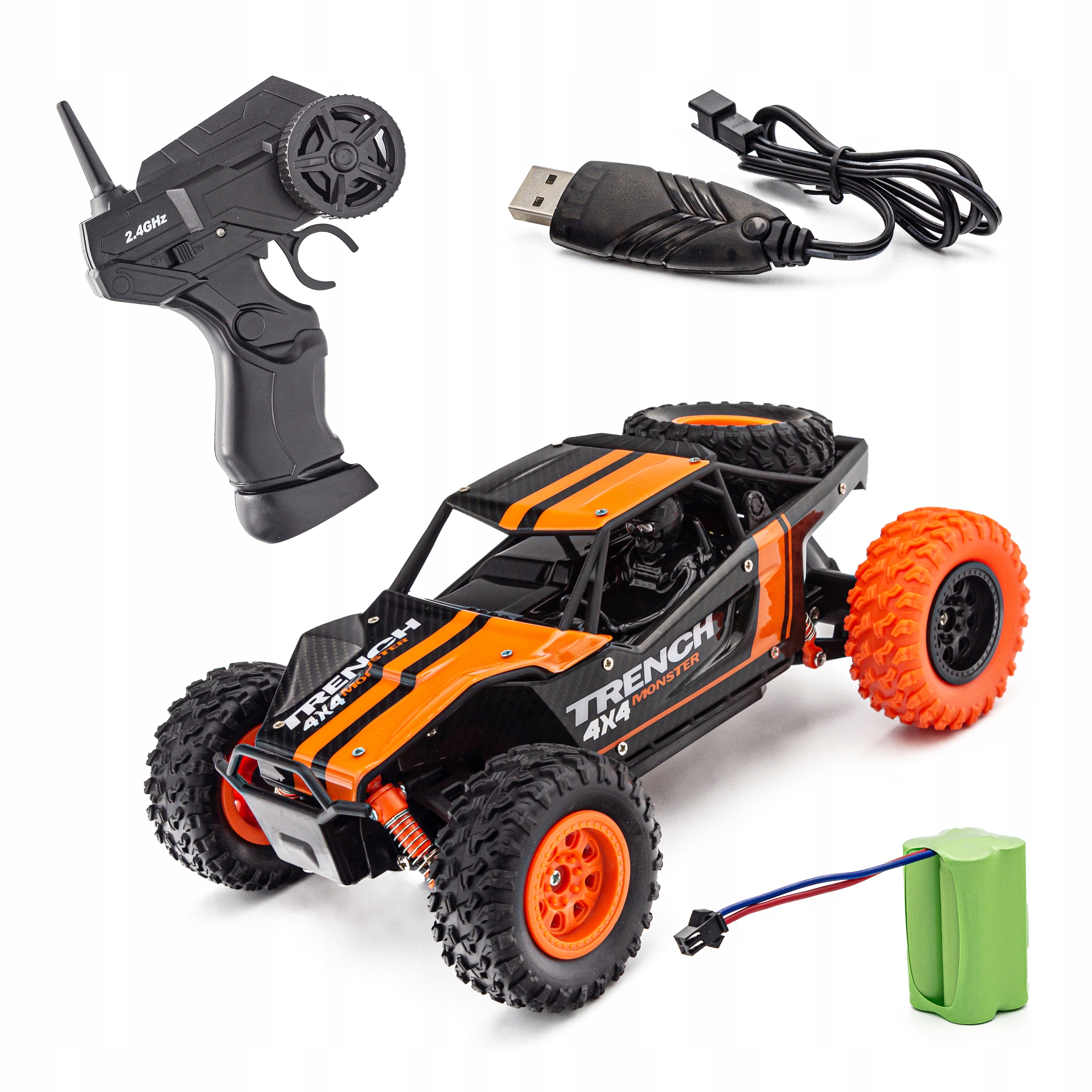 Samochód Auto Rc Desert Truck 4x4 Zdalnie Sterowany Zabawka 4WD 2,4 GHz
