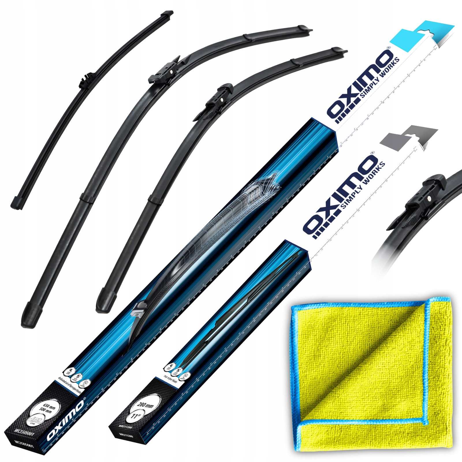 Wycieraczki Płaskie Przód Tył Ford S-Max 2 II MK2 od 05.2015 Van