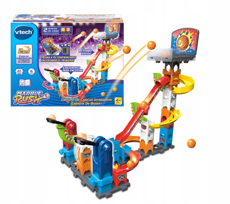 Interaktywny tor kulkowy do koszykówki Marble Rush 80-579822