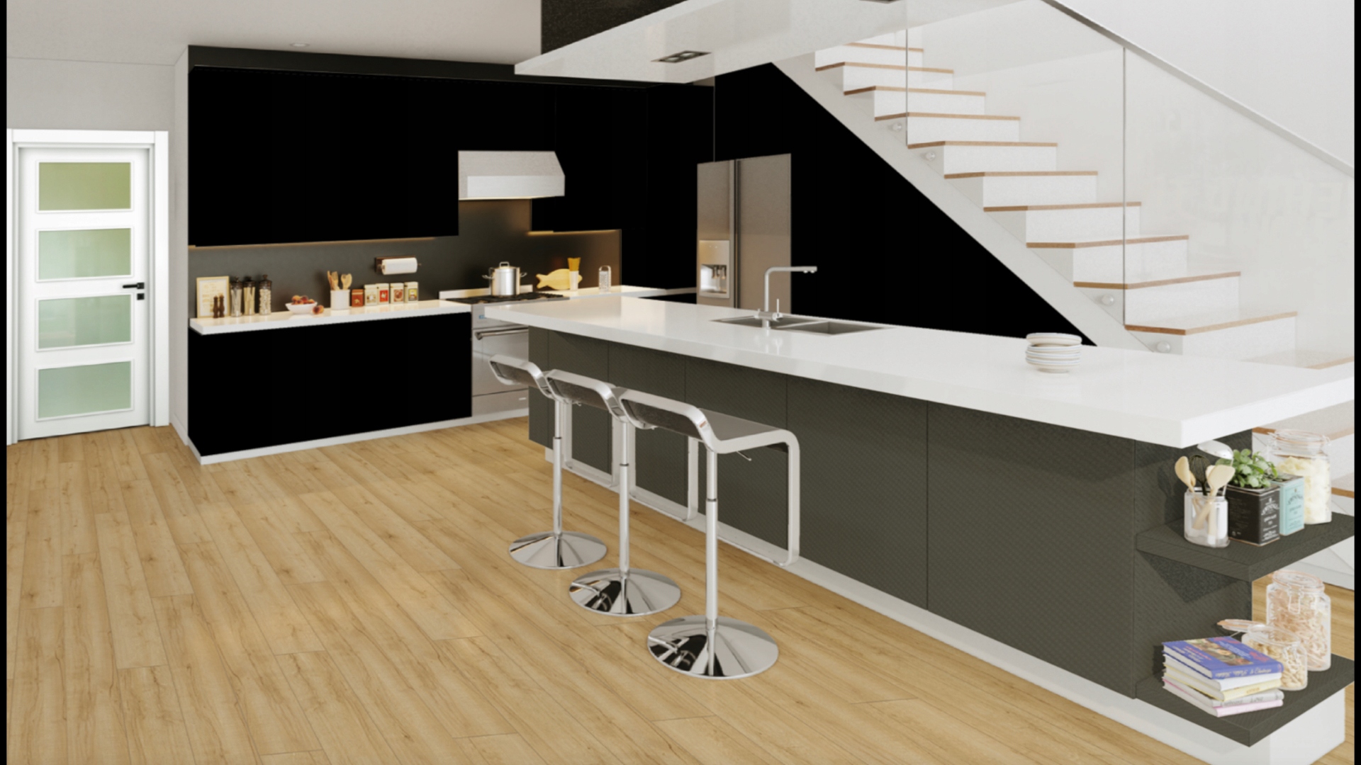 Fronty akrylowe Akryl-24 CZARNY MAT 1086x596 Marka inna