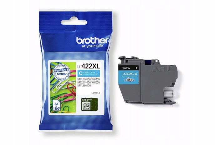 Originální inkoust Cyan Brother LC-422XLC (LC422XLC)
