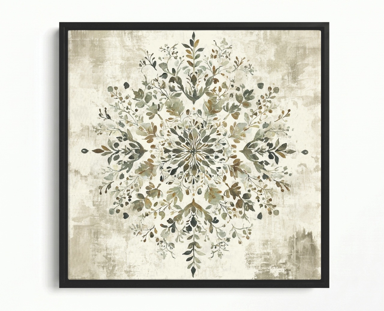Obraz Rám American Box Grafika Příroda Vzor Mandala Retro Vintage 80x80