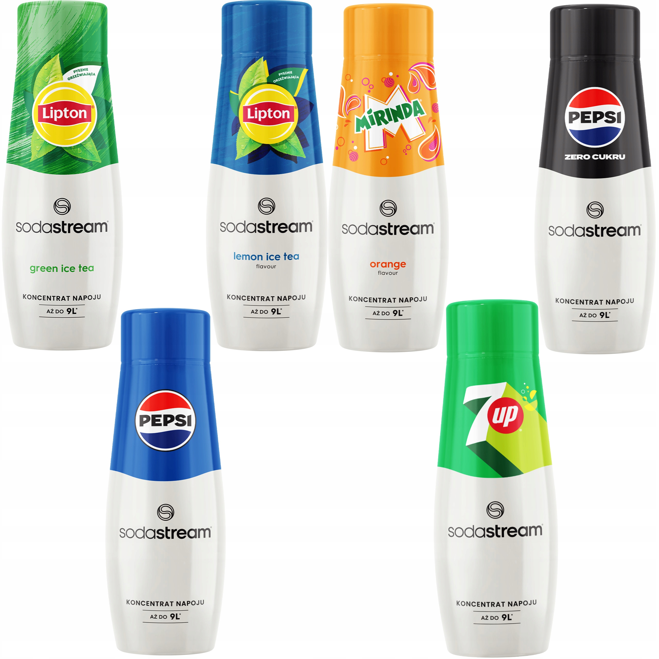 Sada koncentrátů do vody SodaStream, 6 příchutí.