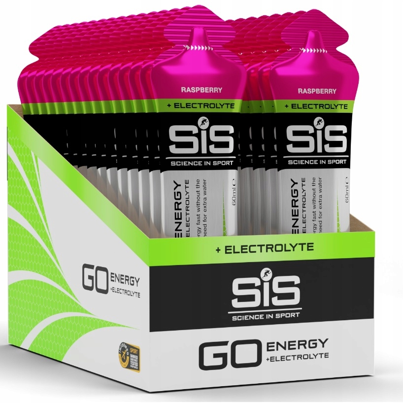 SIS ŻEL ENERGETYCZNY + ELECTROLYTE 10x60ml | Raspberry/Malina