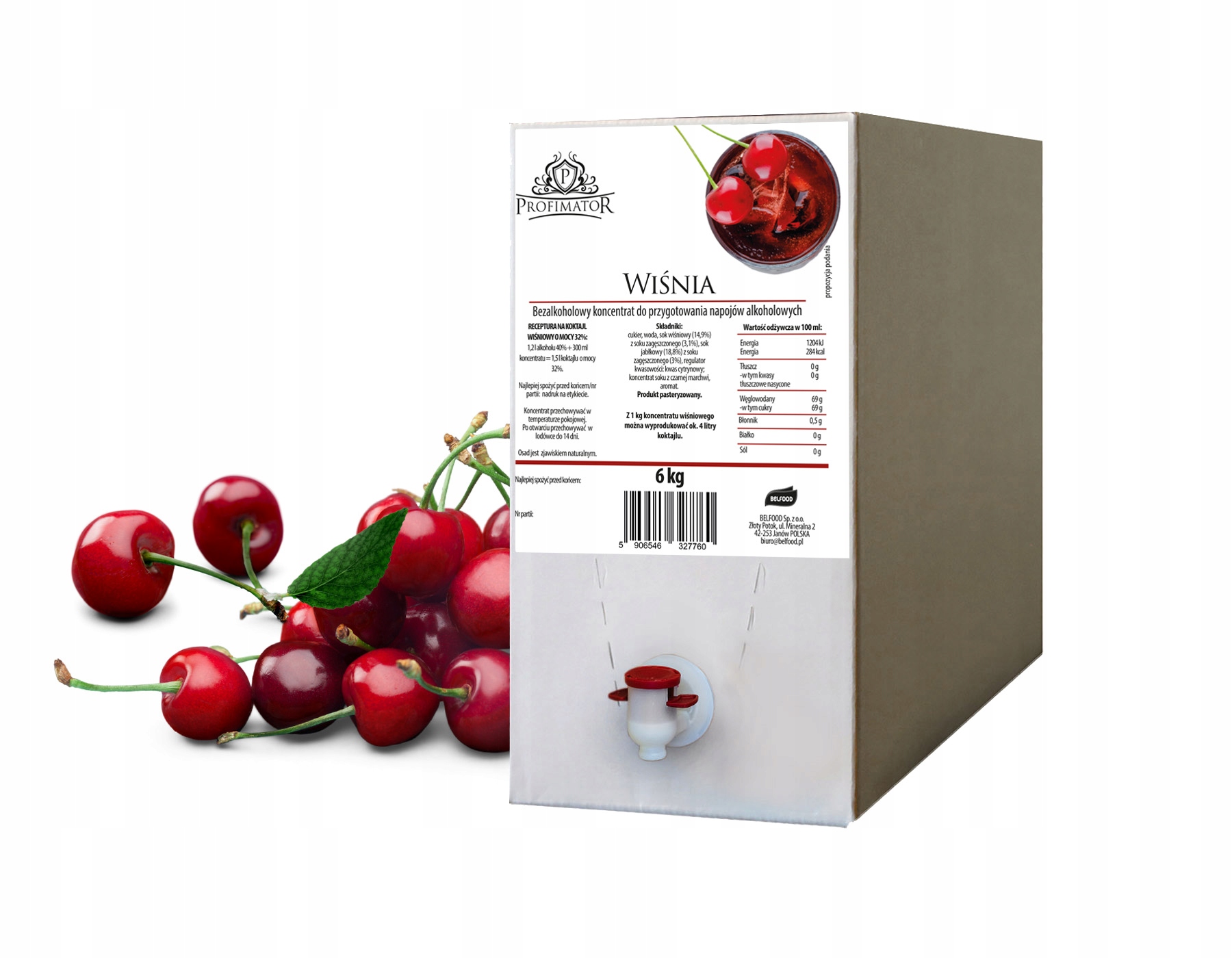 Levně Profimator alkoholová esence Višeň Bag in box 6 kg