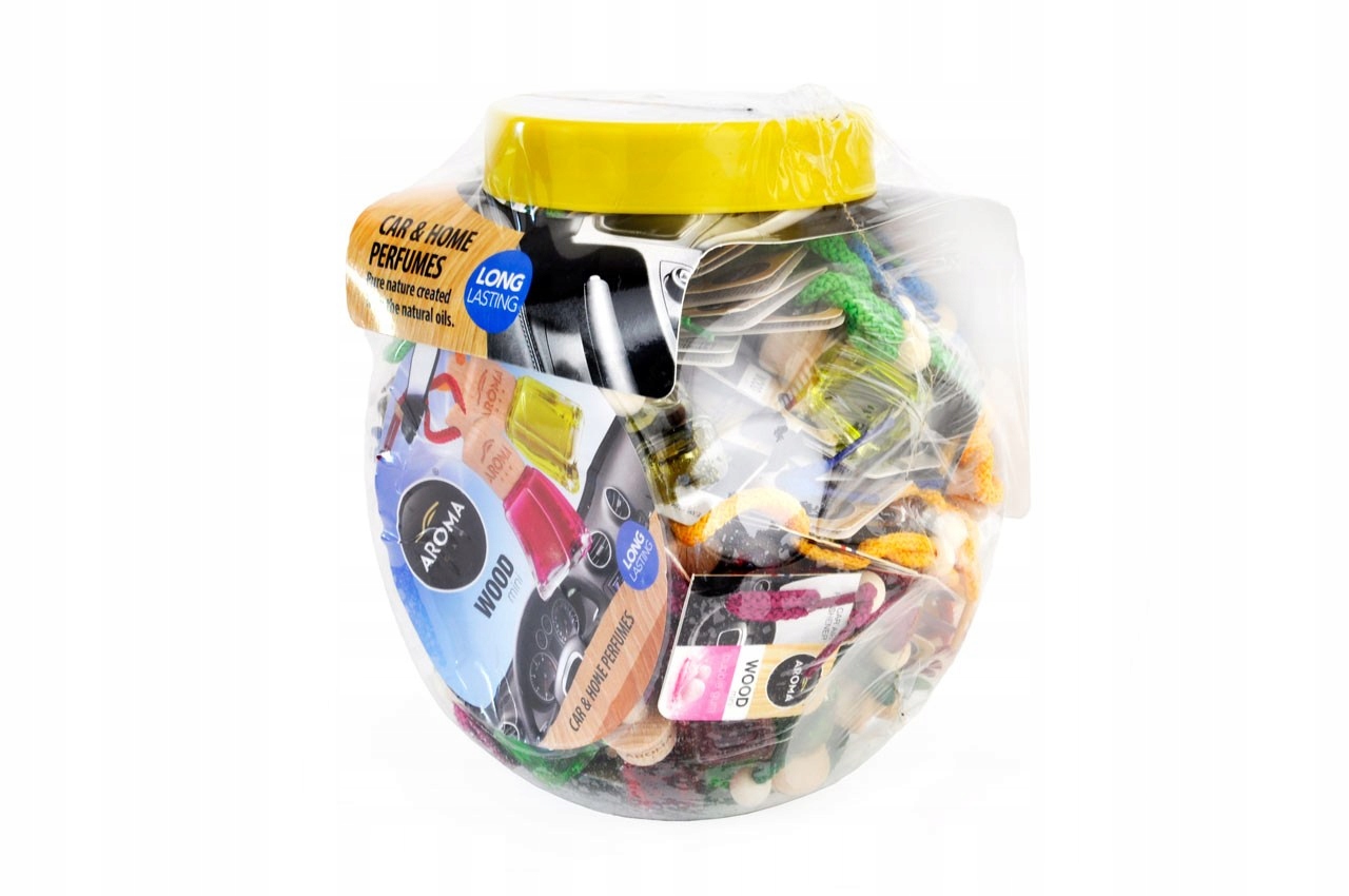 ODŚWIEŻACZE POWIETRZA AROMA WOOD MINI SŁÓJ 60 SZT