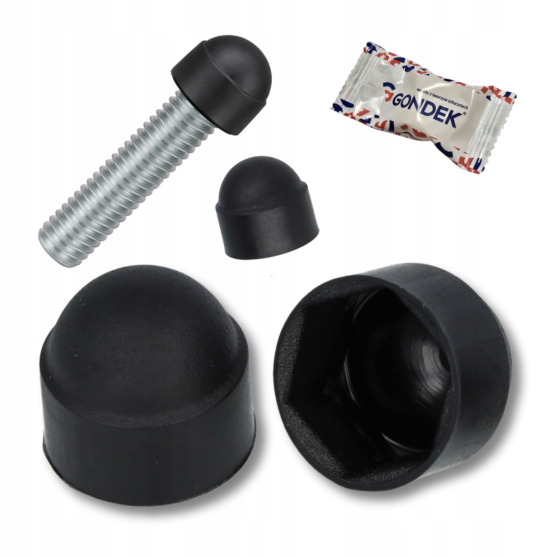 Záslepka šroubu M24/36 kryt Černá RAL9005 poklice krytka 100 Ks