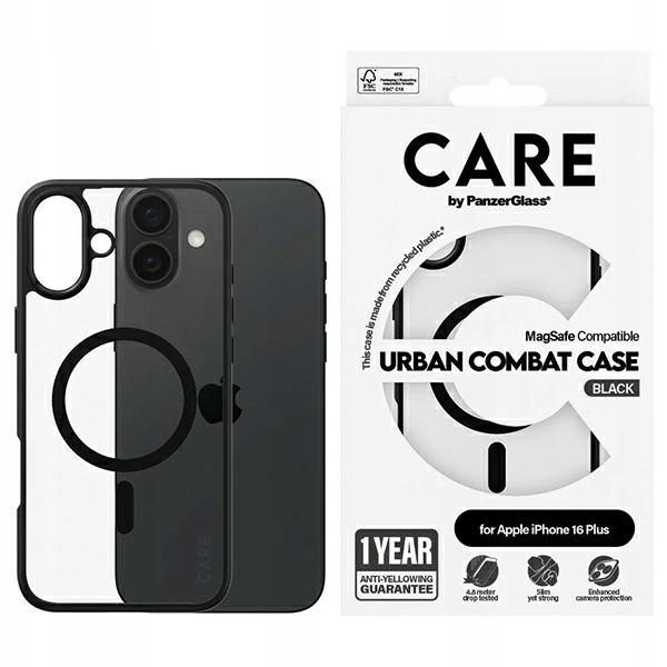 Pouzdro Care by PanzerGlass Flagship Urban Combat Case pro iPhone 16 Plus 6,7"