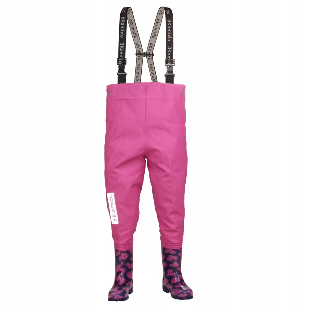 3Kamido Dětské brodící kalhoty růžové srdce 26/27