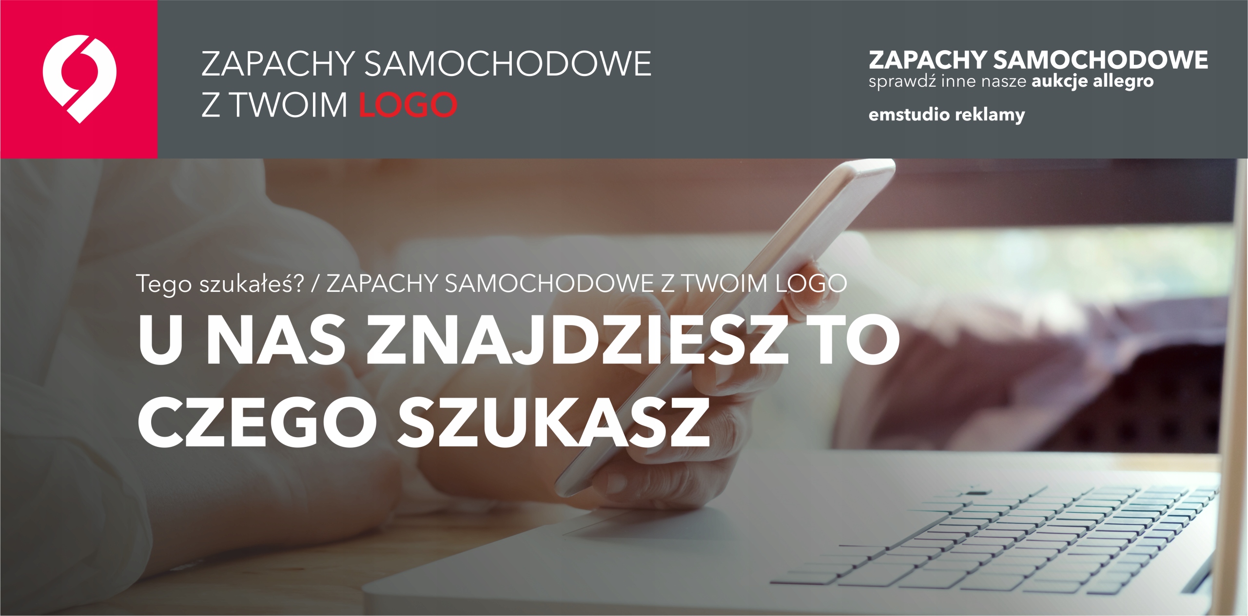 ZAPACHY Samochodowe z TWOIM LOGO Marka inny