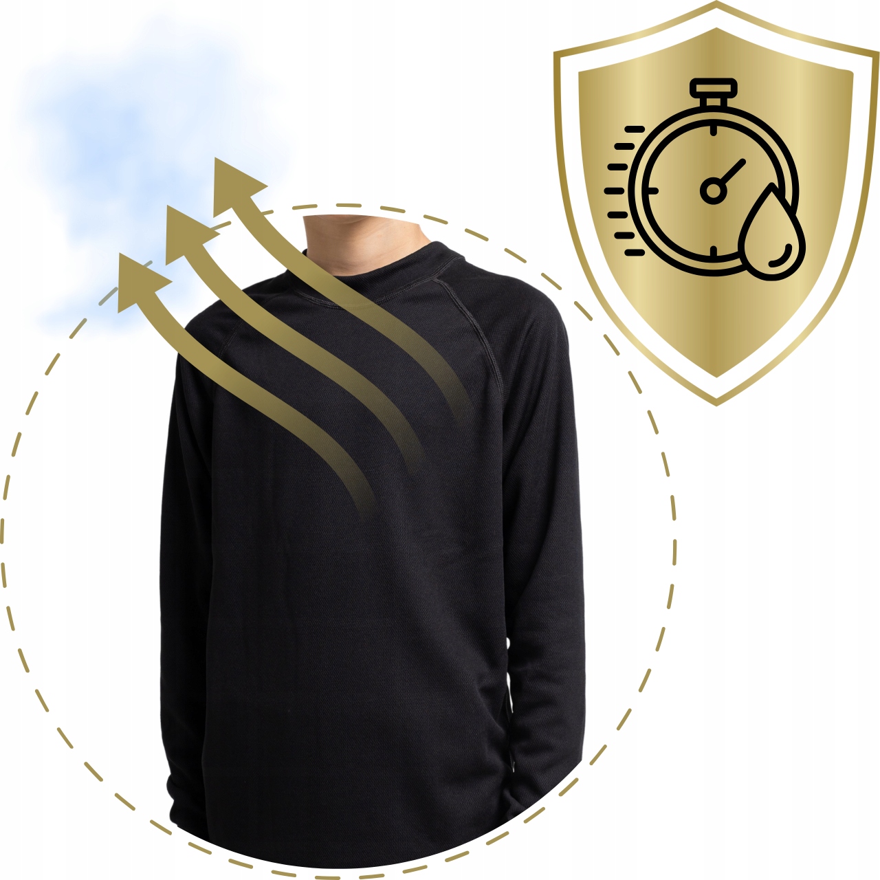 ODZIEŻ TERMICZNA DZIECIĘCA 152 BLUZA CIEPŁA Z MESZKIEM ODDYCHAJĄCA WYGODNA Kolekcja Bielizna termoaktywna odzież termiczna