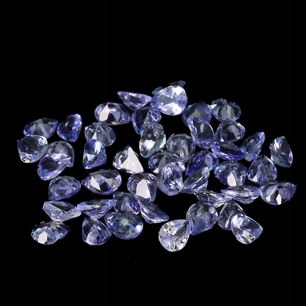 Tanzanity přírodní kameny Vvs 5.3ct 45 kusů