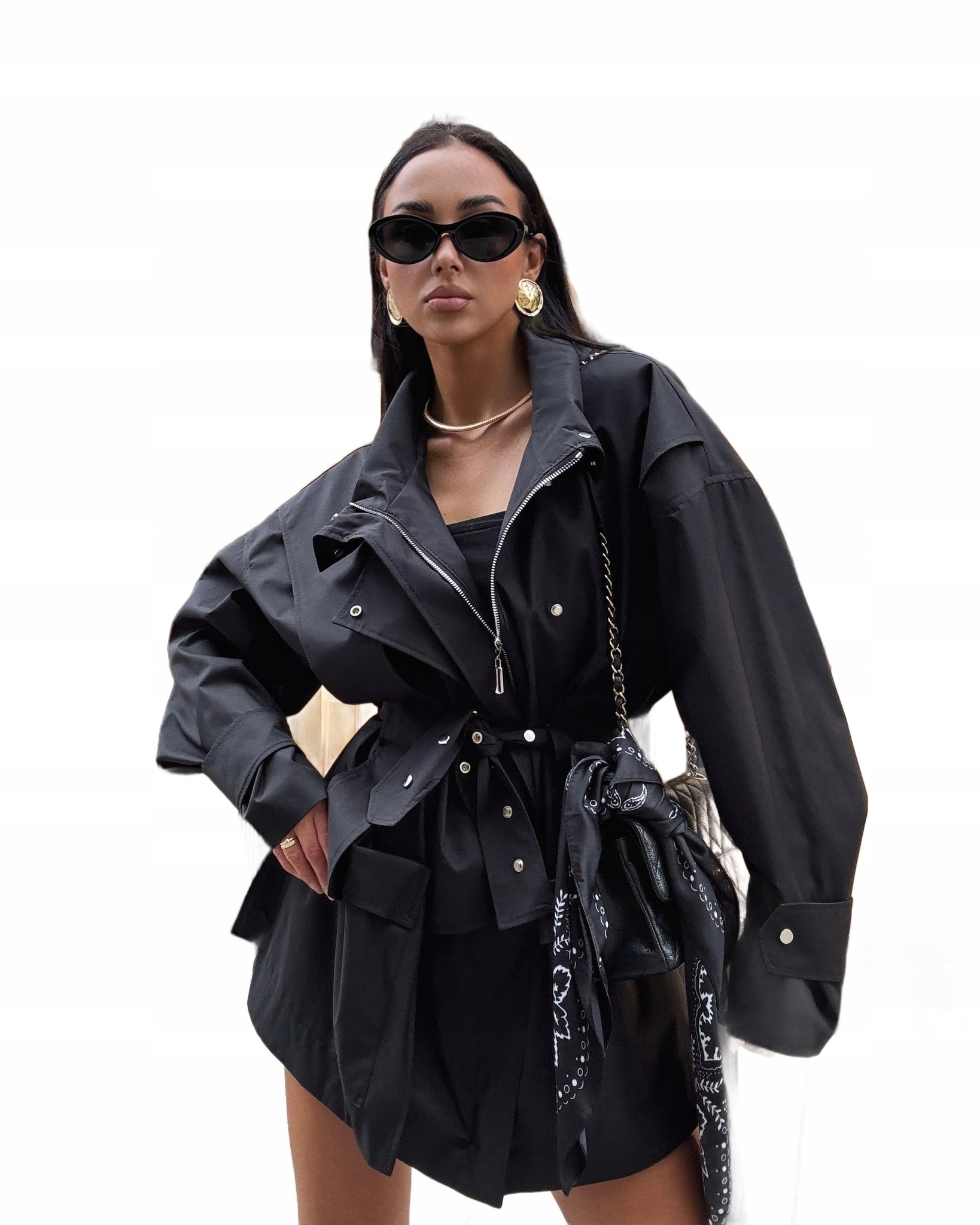 La Milla Kabát Trenčkot Štědrý Den Černý Univerzální