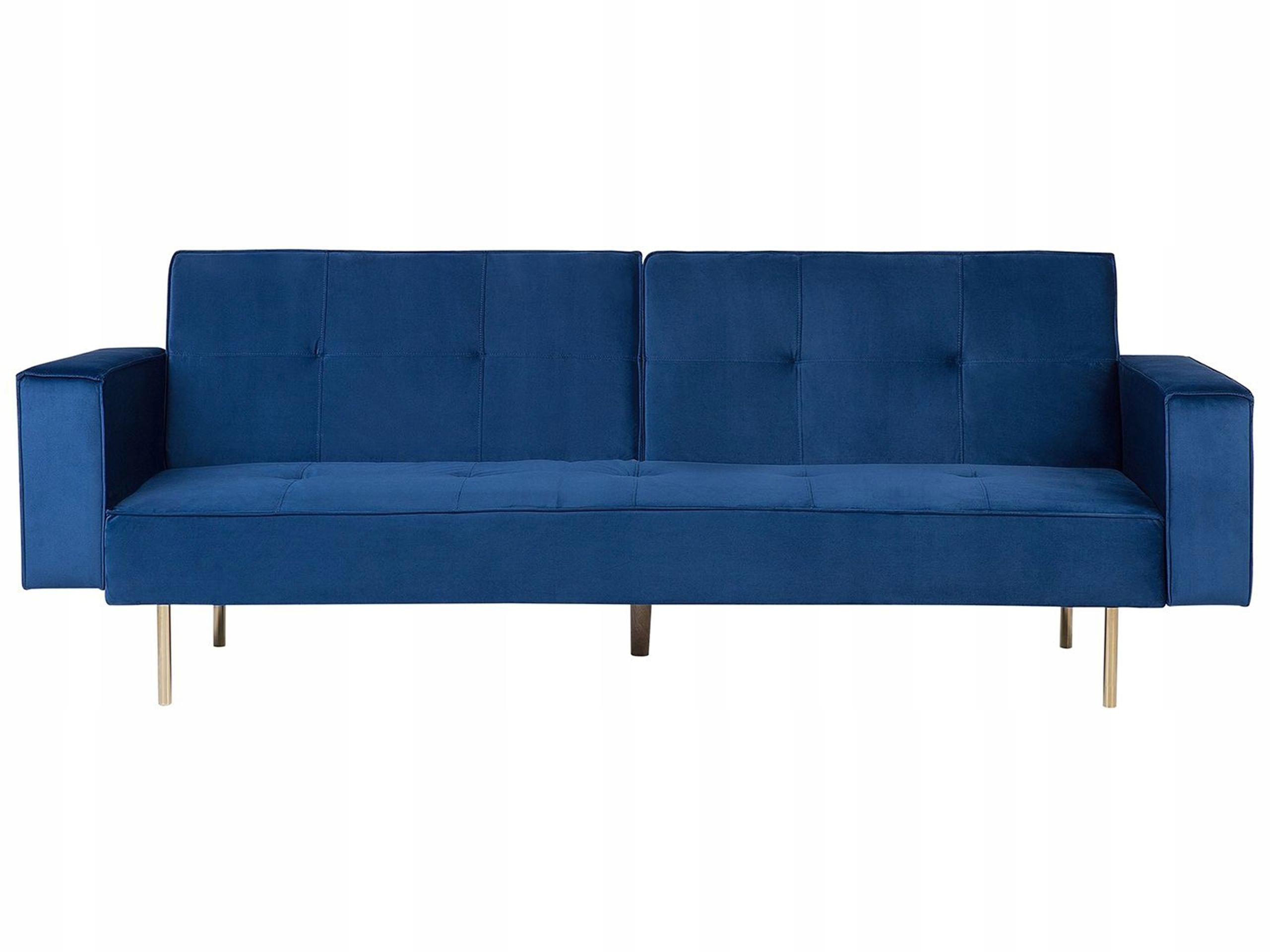 Sofa kanapa rozkładana 3-osobowa niebieska