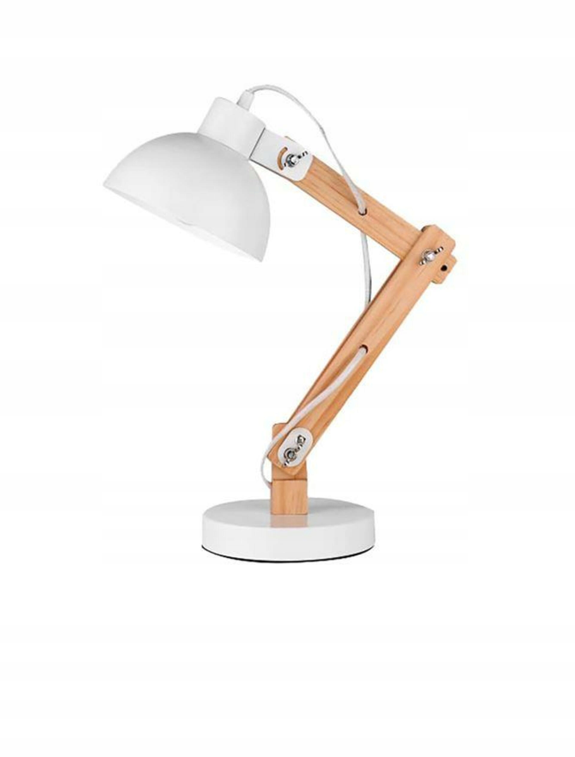 Stolní lampa Nova Luce Lila E27 1x12W 220-240V IP20 dřevo/bílá