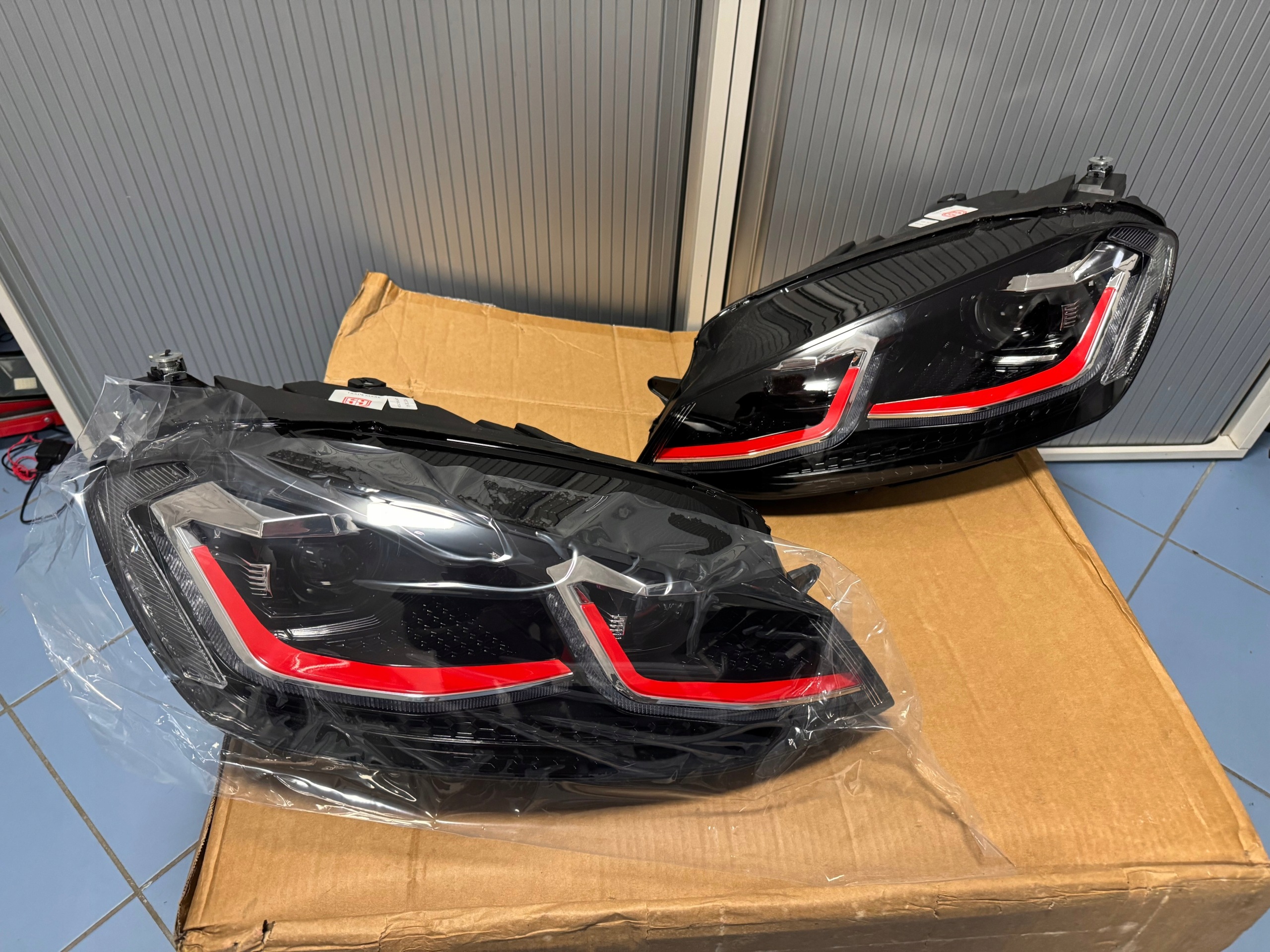 head lights lights front LED VW GOLF 7.5 VII FACELIFT (2017+) GTI LOOK