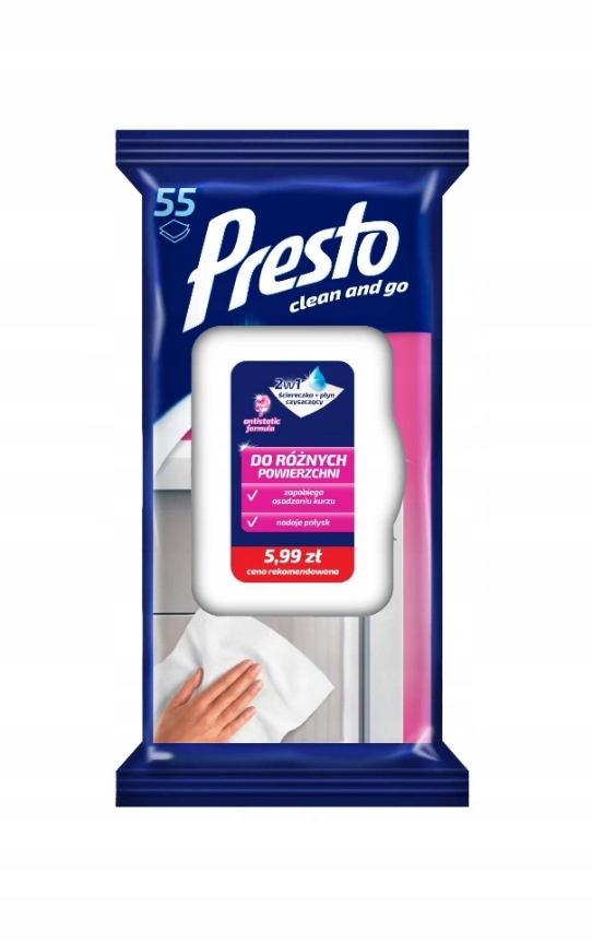 

Presto Ściereczki Do Różnych Powierzchni 55szt.