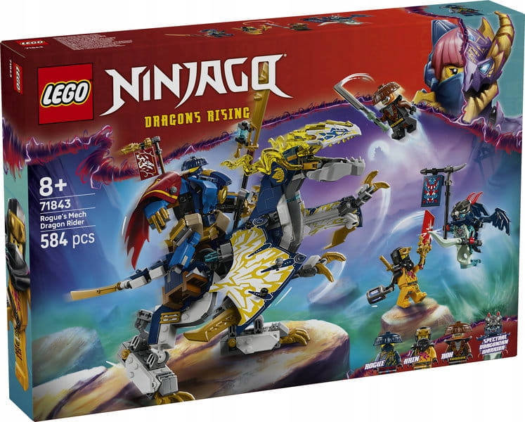 stavebnice Lego Ninjago 71843 Mech dračího jezdce Roguea