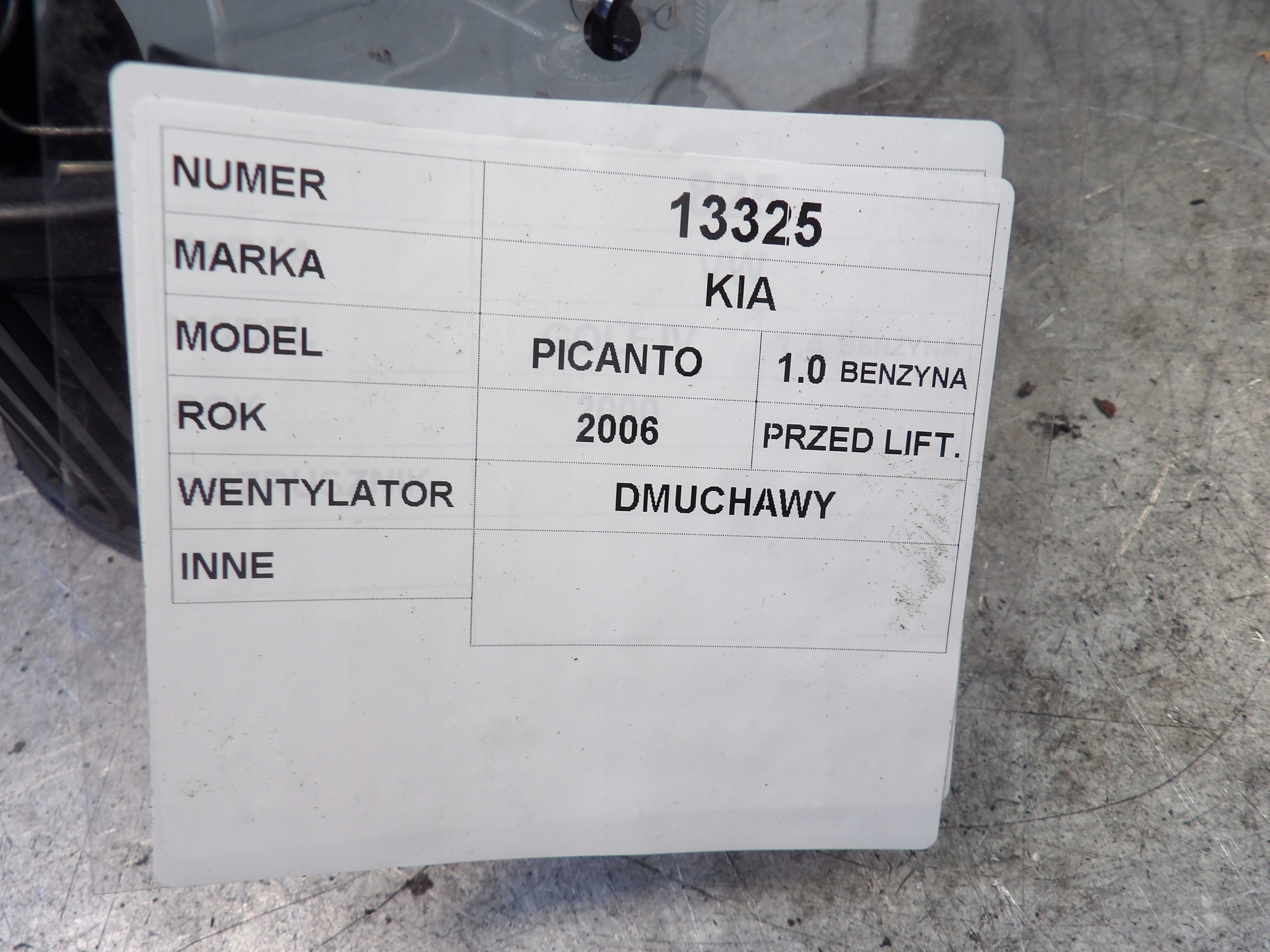 Kia Picanto ventilátor topení 97113-07000