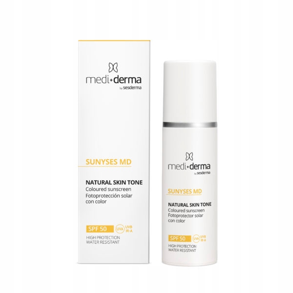 Mediderma Sunyses natural skin tone Spf 50 30 ml krem z filtrem