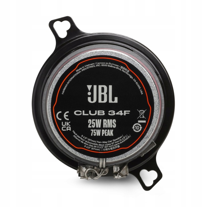 Jbl Club 34F Automobilové reproduktory 87 mm 8,7 cm 2 priechodné Zelená hora