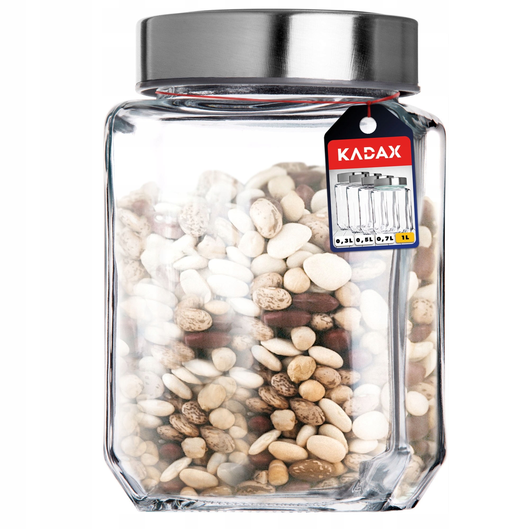 

Pojemnik Na Żywność Z Pokrywką Szklany 1000ML