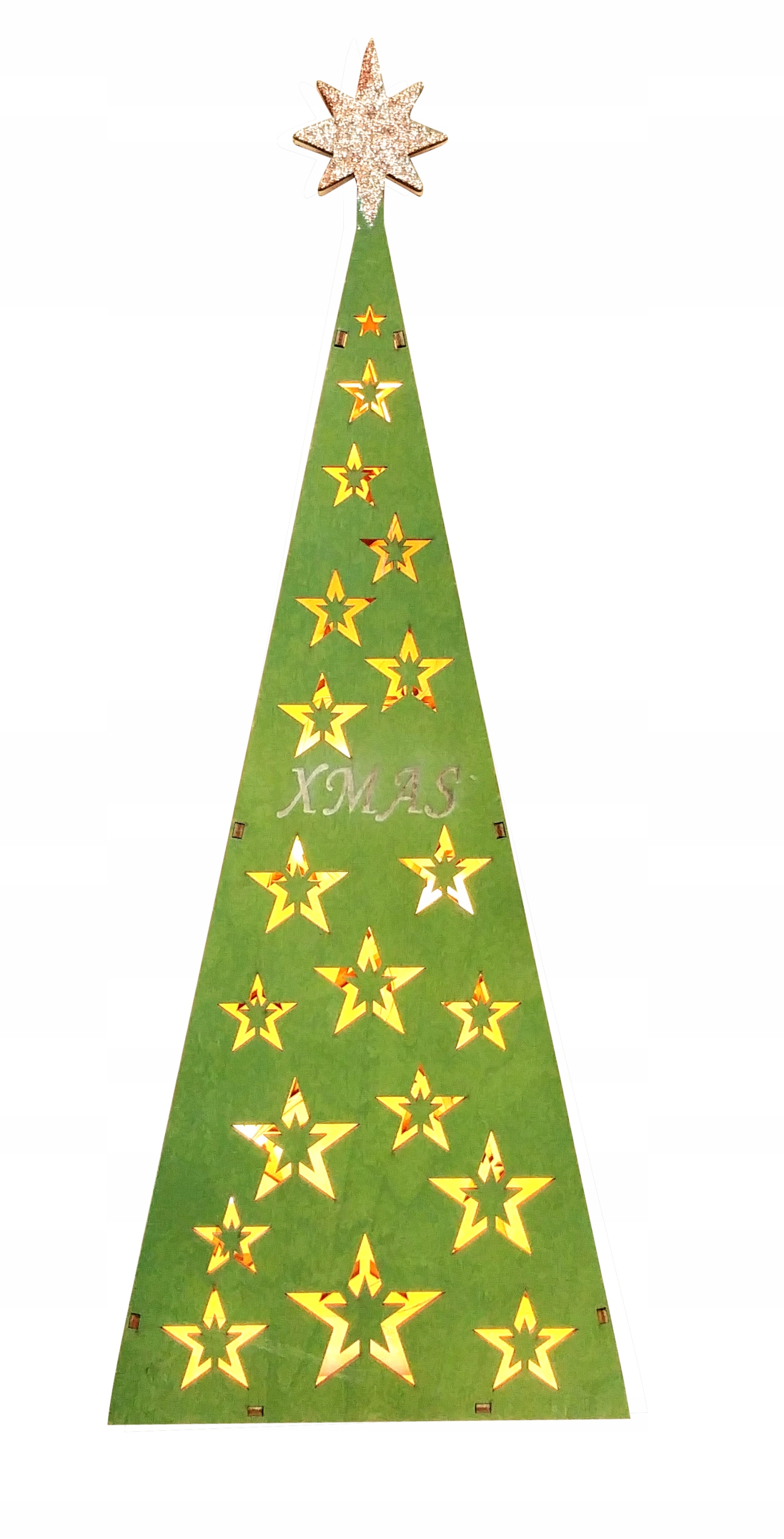 

Świąteczna Drewniana Dekoracja Led Choinka Xmas