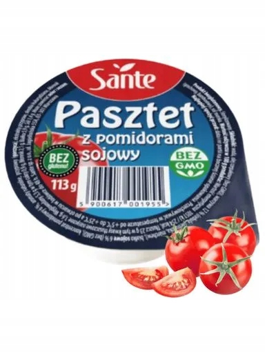 10 x Sójová paštika S Rajčaty Bez Lepku Sante 113 g