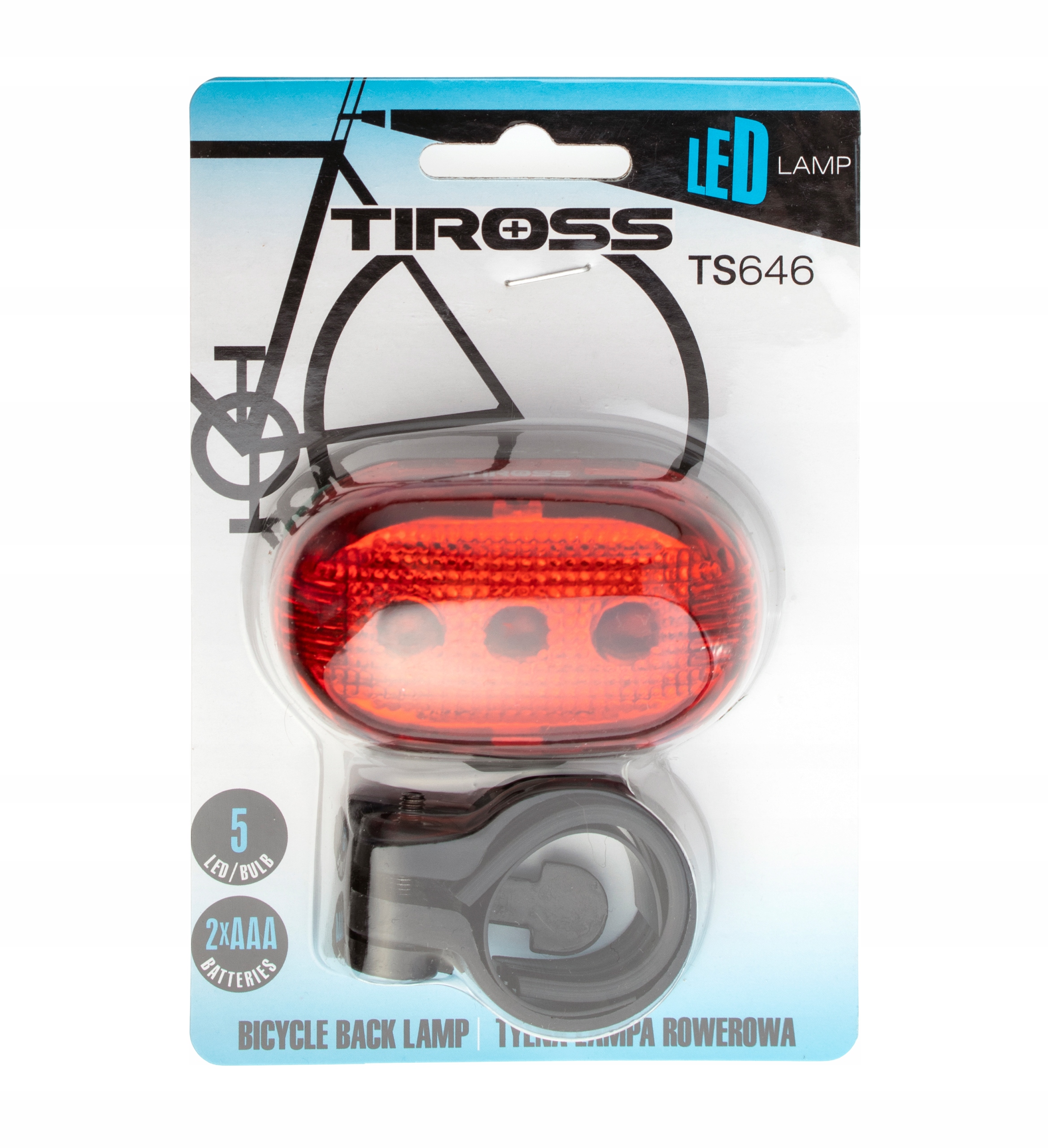 Oświetlenie rowerowe lampka Tiross TS646 Led