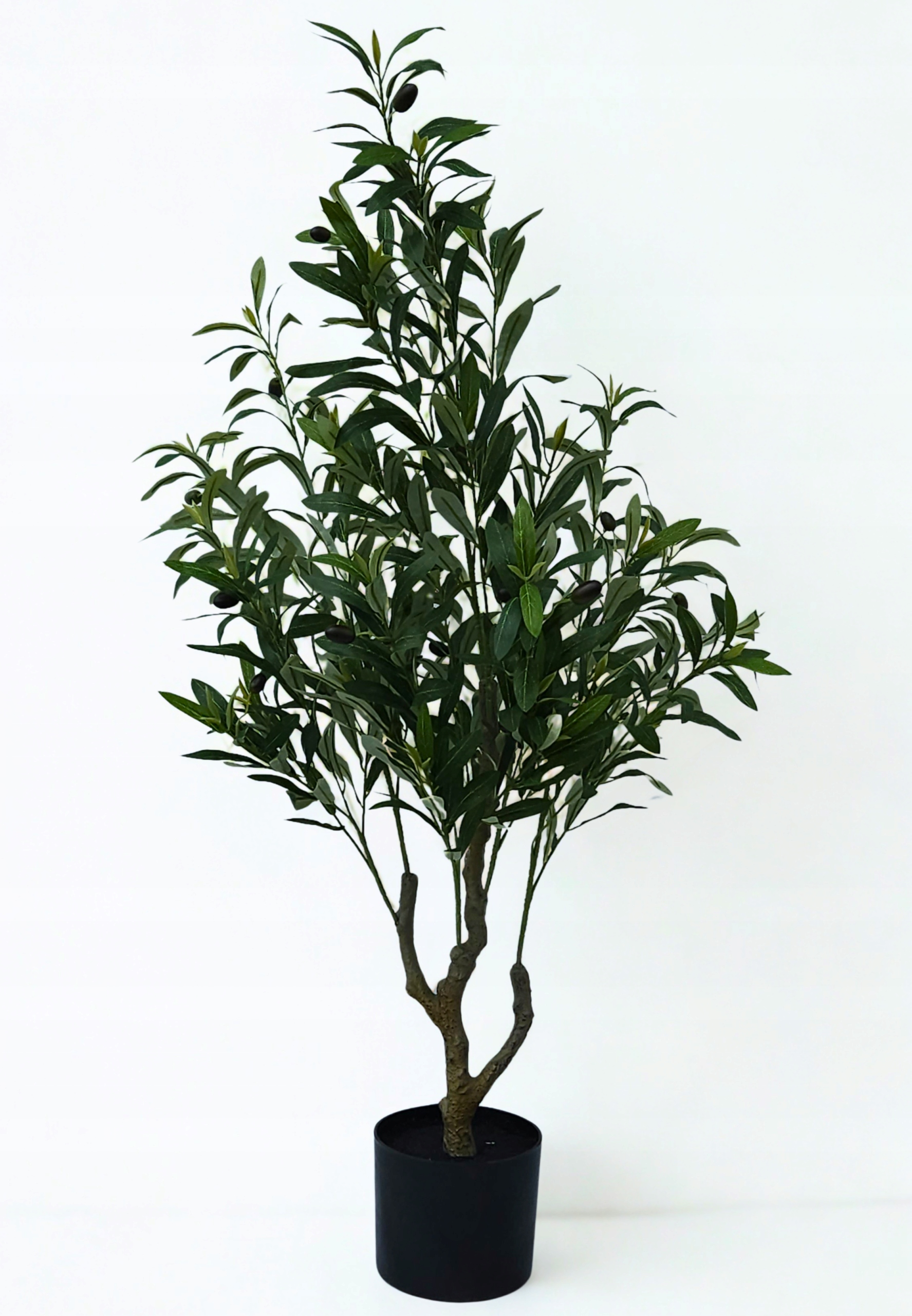 Sztuczne Drzewko Oliwkowe 110 CM Drzewo rośliny zielone Oliwka Oliwnik