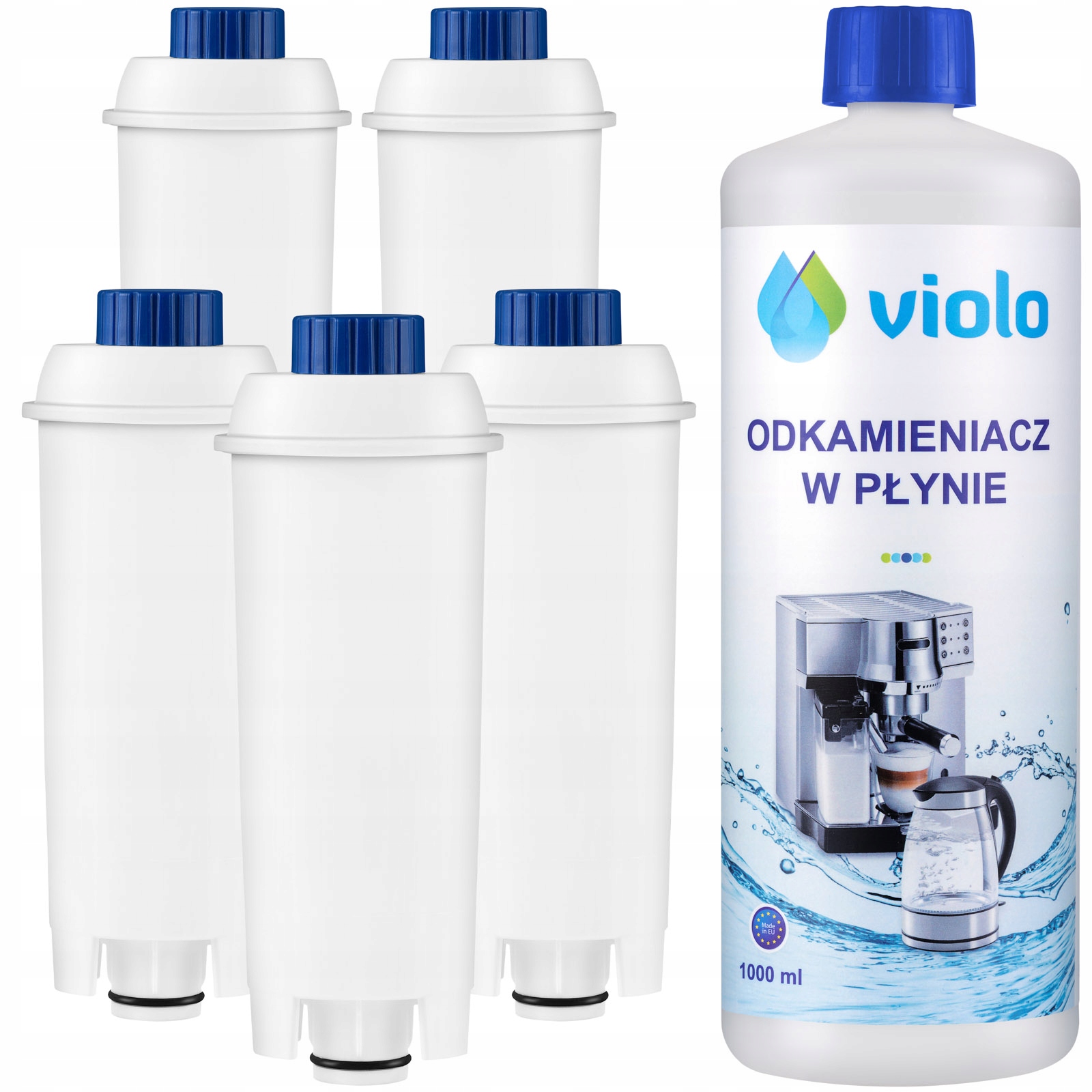 

5 Filtr do Ekspresu Delonghi, Odkamieniacz 1000 ml