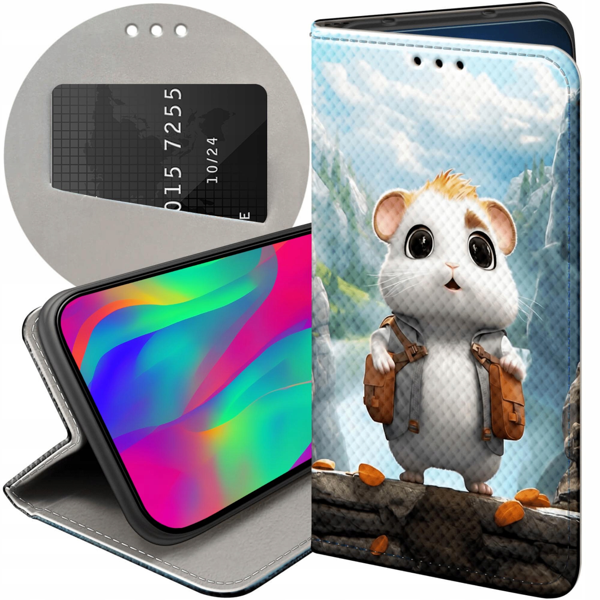 Etui Z Klapką Do Samsung Galaxy A8 2018 Chomiki Szynszyle Myszowate