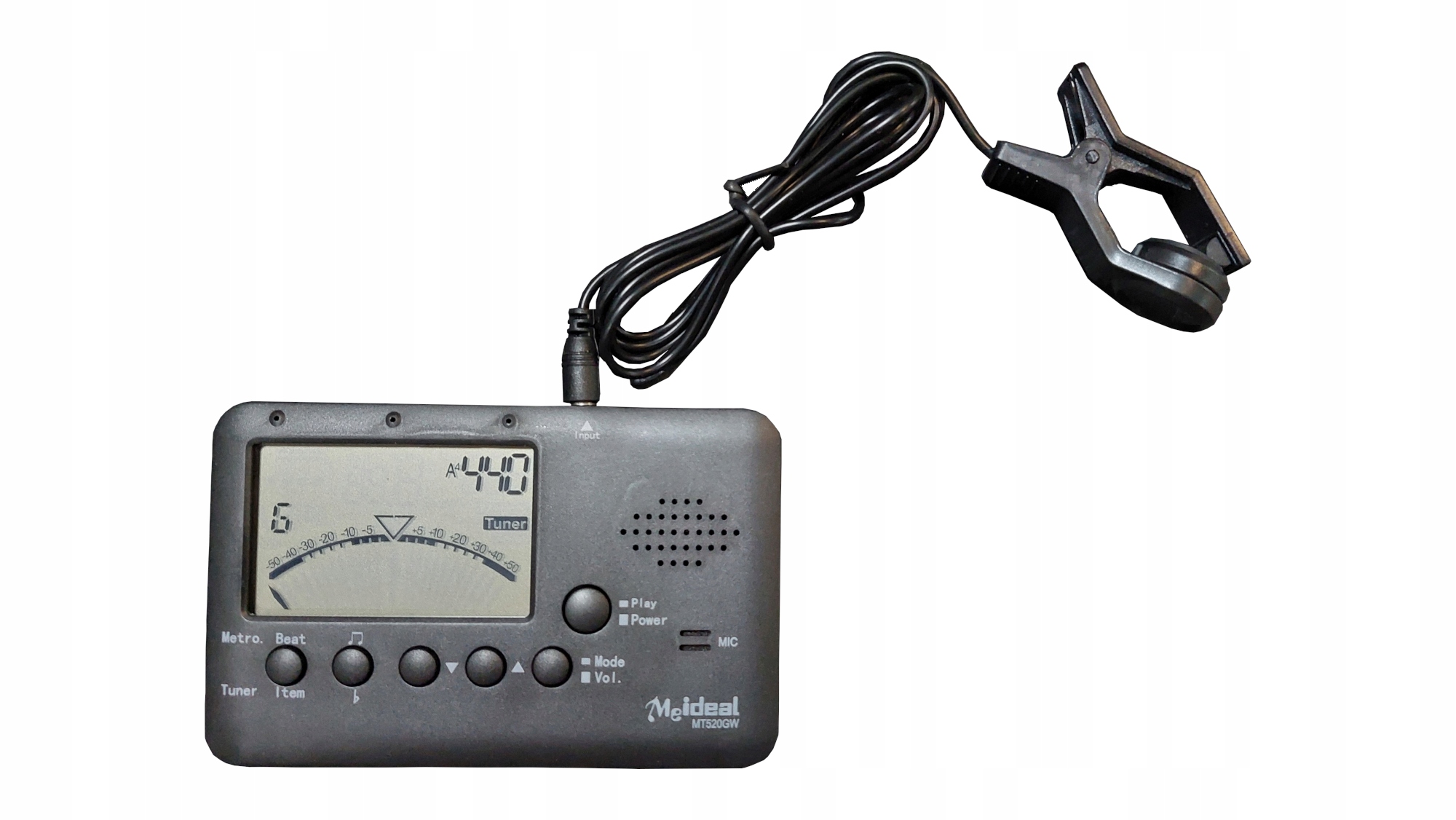 Tuner Stroik Metronom Elektroniczny Metrotuner Kamerton Meideal Uniwersalny Kod producenta MT520GW