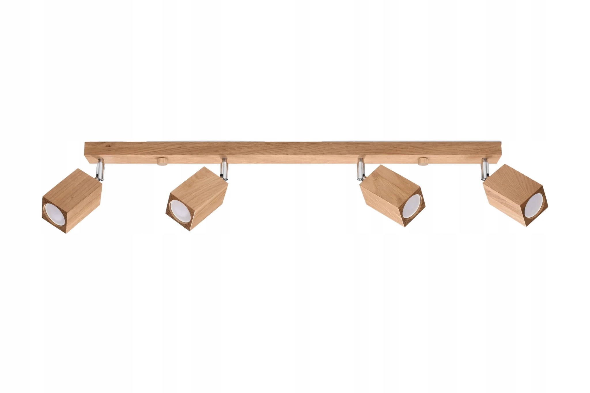 Stropná lampa s drevenými reflektormi Sollux