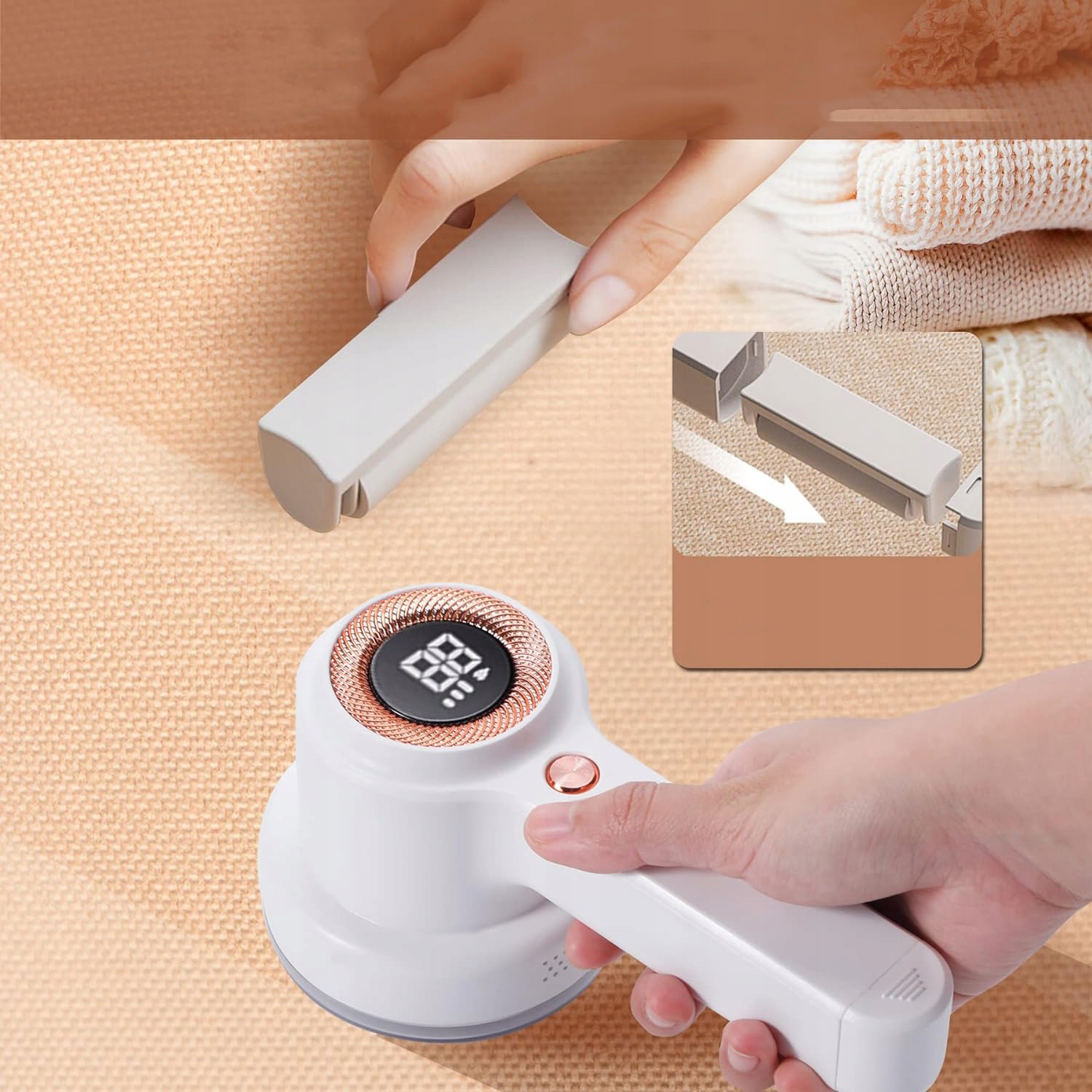 GOLARKA DO KŁACZKÓW, ŁADOWANA, ELEKTRYCZNA MASZYNKA DO USUWANIA KŁACZKÓW Zasilanie akumulatorowe