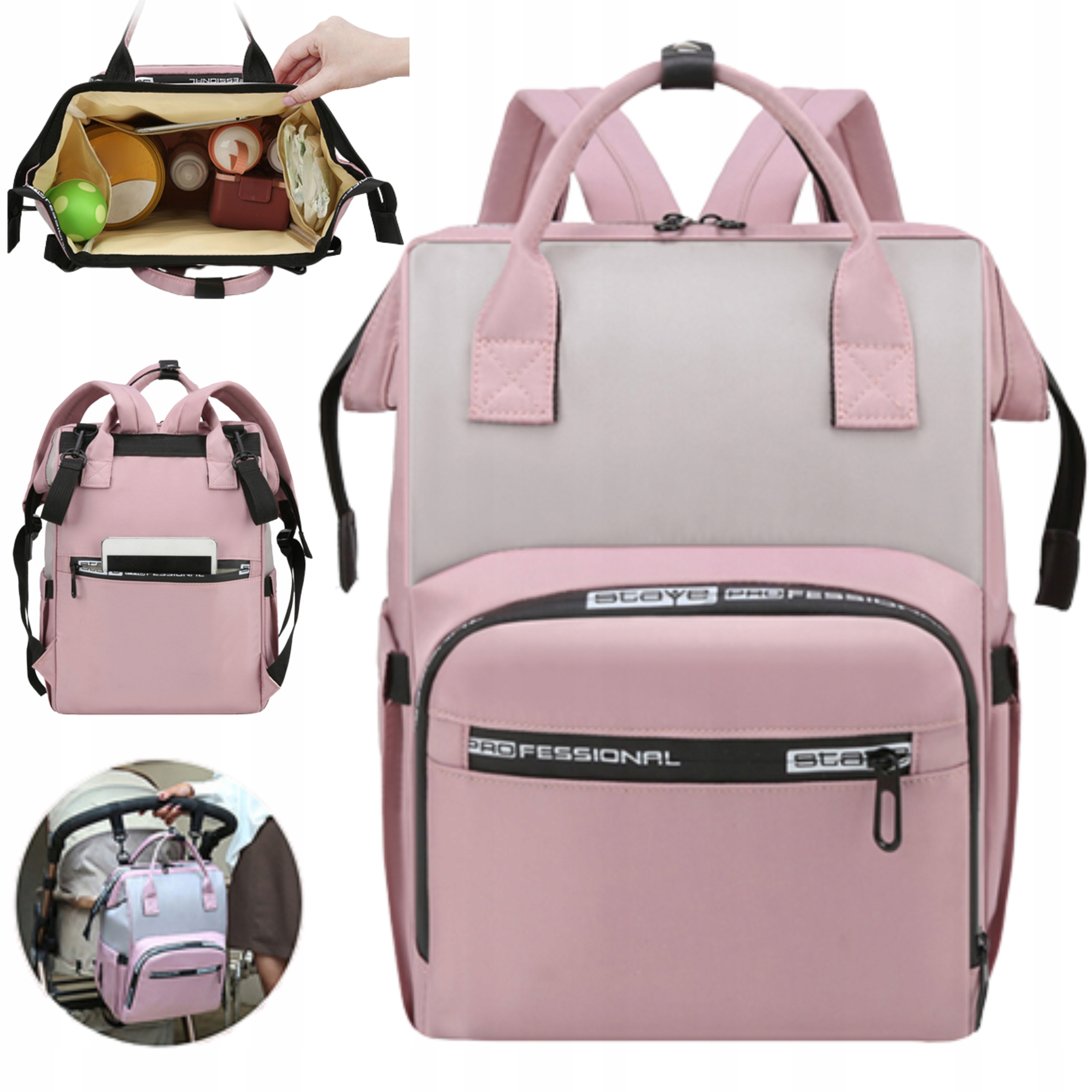 

Torba Do Wózka Plecak Organizer Dla Mamy Taty 3w1