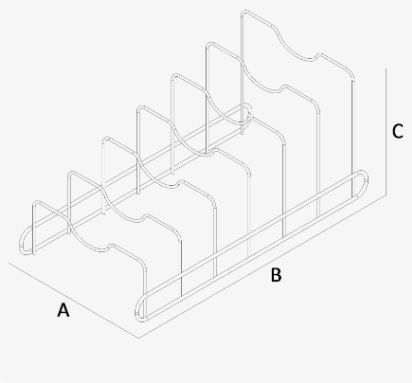 WIESZAK UCHWYT STOJAK NA POKRYWKI WOLNOSTOJĄCY Kod producenta HB1702