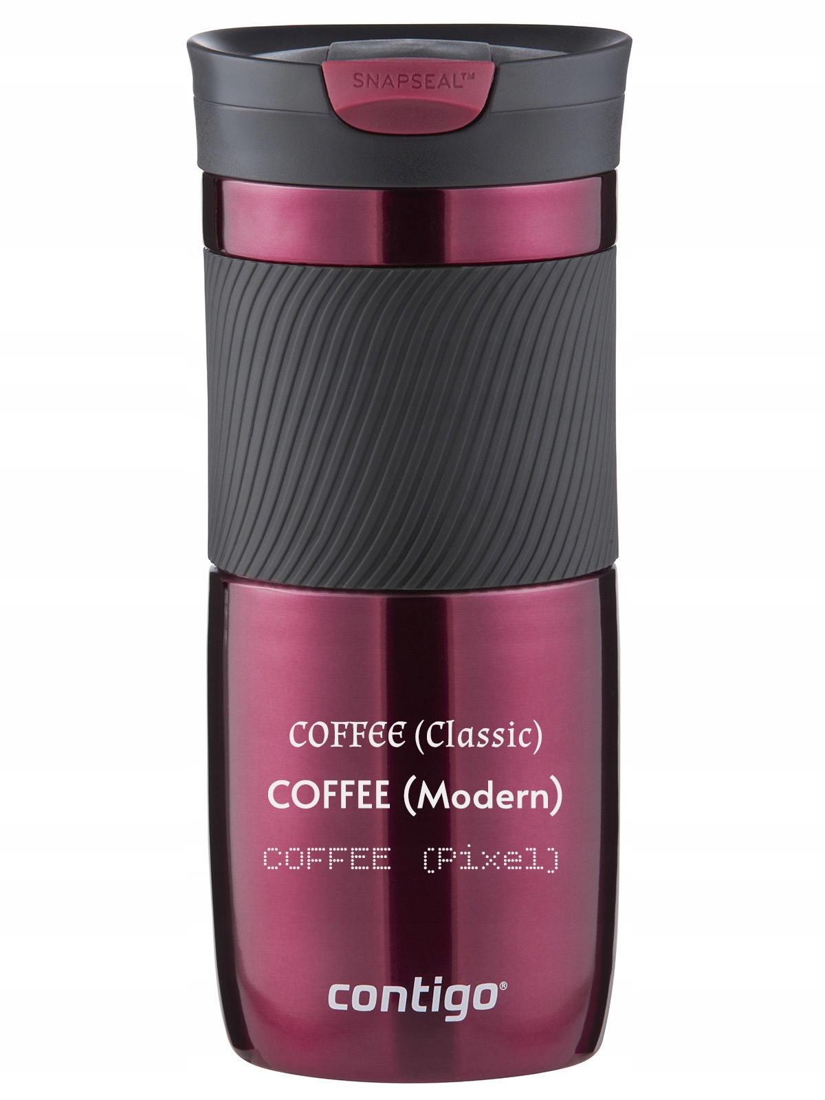 Kubek termiczny Contigo Byron 470ml z własnym napisem grawer Vivaciuous