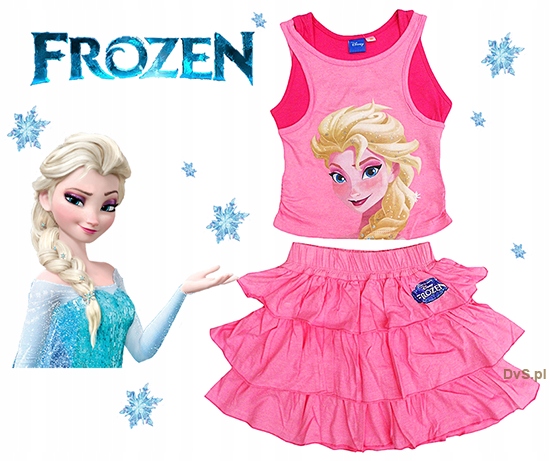 

Komplet Kraina Lodu T-shirt Frozen Spódniczka 92