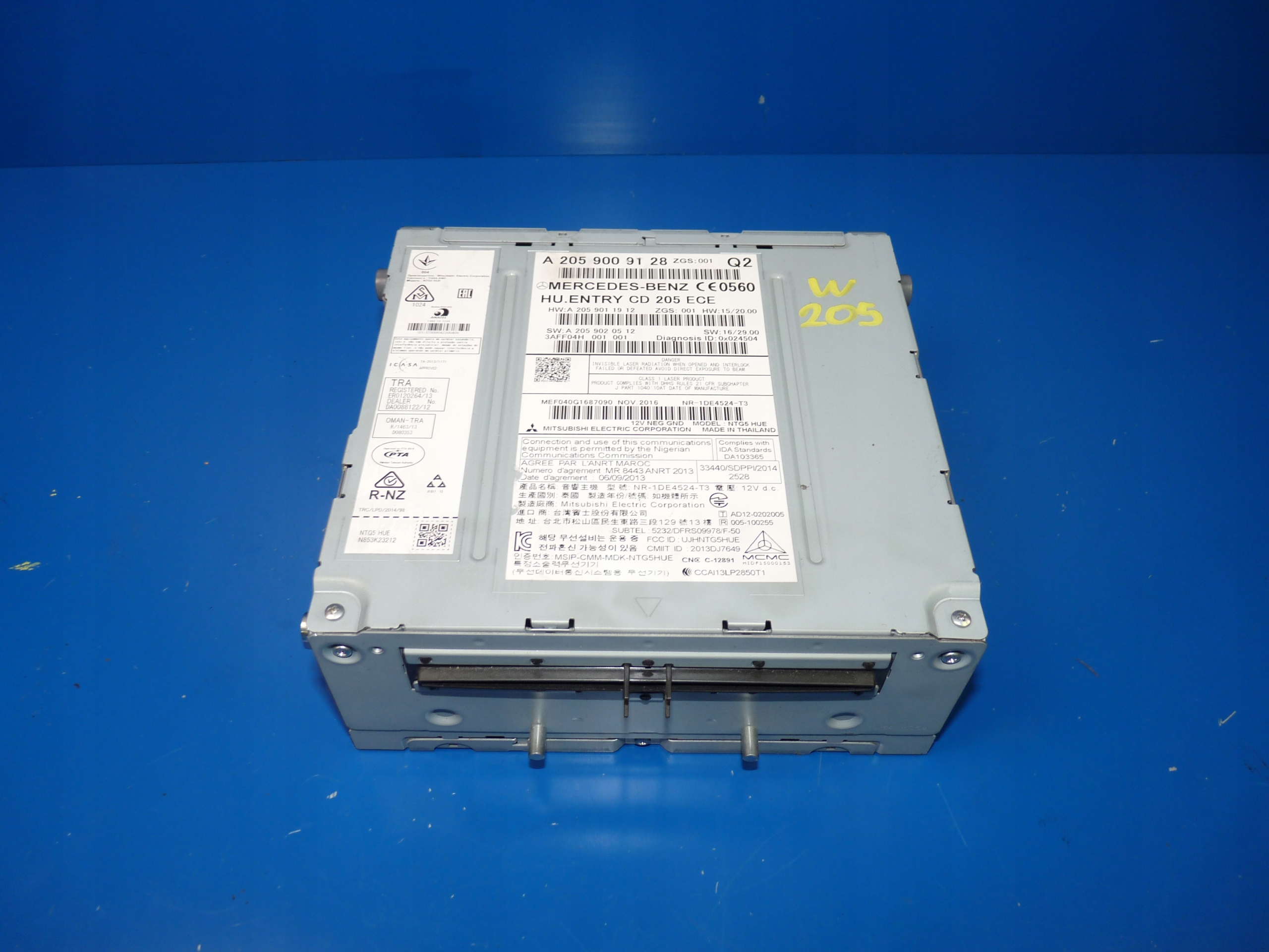 MERCEDES C W205 RADIO FABRYCZNE Navigation