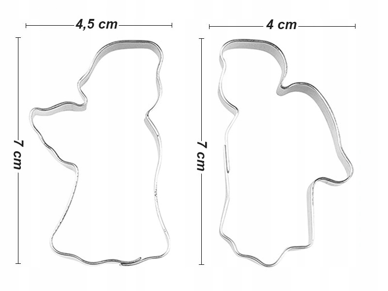 foremki do ciastek 4szt. ANIOŁKI | 007294 — 7