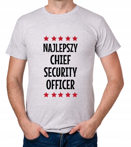 

koszulka Najlepszy Chief Security Officer prezent
